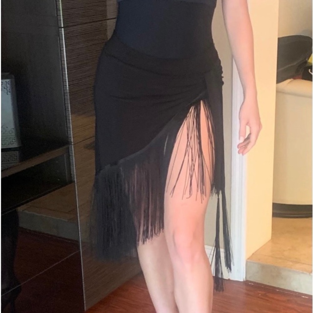 Latin ballroom practice skirt